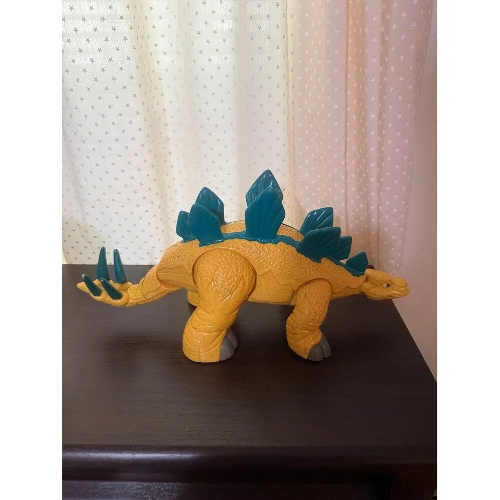 2011 Fisher-Price Yellow Dinosaur Toy Imaginext Stegosaurus 14in